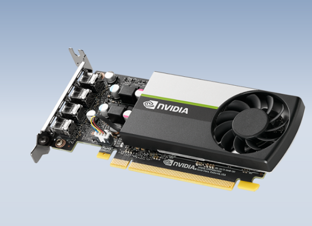 כרטיס מסך לגרפיקה ועריכה תמיכה ב-4 צגים PNY NVIDIA Quadro T1000 ...